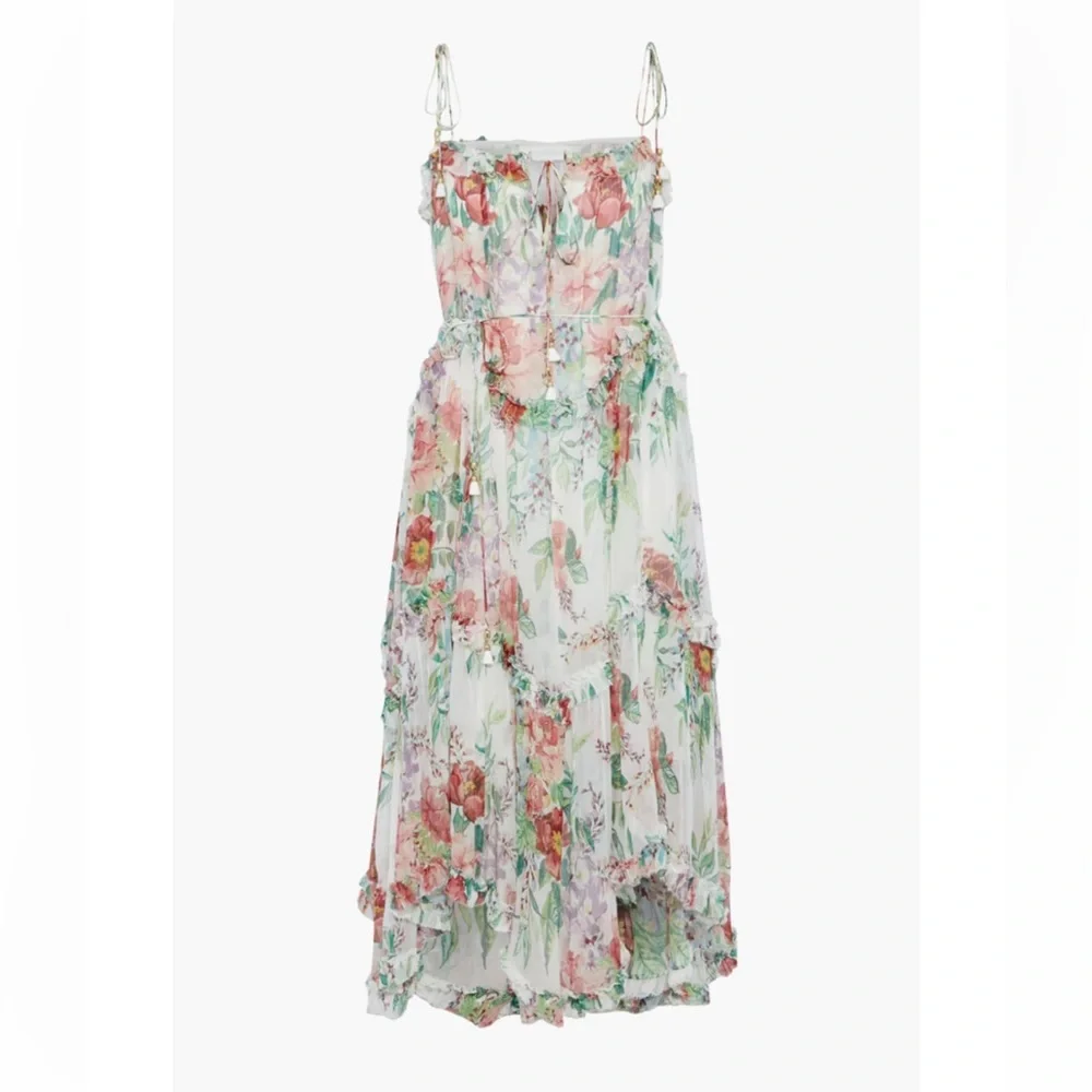 Zimmerman Floral Ruffle Midi Dress - Picture 2 of 5